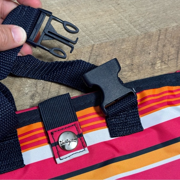 Thirty One Fold Up Family Organizer in Pinstripe Punch Travel/Toiletry Bag - Picture 8 of 8